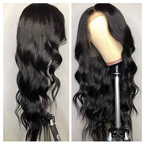 USUCHBEAUTY 13x6X4 Body Wave Lace Front Wigs Human Hair (28 Inch, 13x6 ...